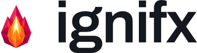 The ignifx horizontal lockup on a light ground