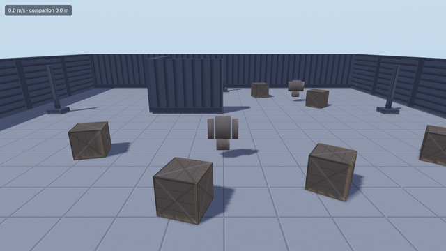 An ignifx app running: 3d third person